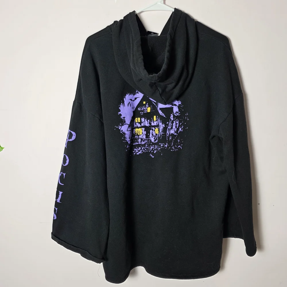 Disney Her Universe Hocus Pocus Oversized Hoodie XXL Haunted House Witch Graphic - Picture 7 of 8